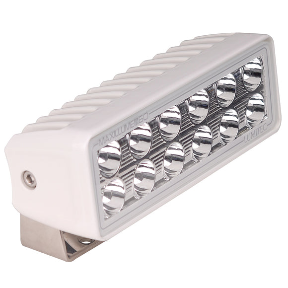 Lumitec Maxillume h60 - Trunnion Mount Flood Light - White Dimming - White Housing - Fishing Monsters