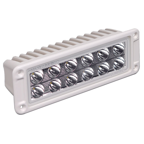 Lumitec Maxillumeh60 - Flush Mount Flood Light - White Housing - White Dimming - Fishing Monsters