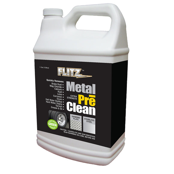 Flitz Metal Pre-Clean - All Metals Including Stainless Steel - Gallon Refill - Fishing Monsters