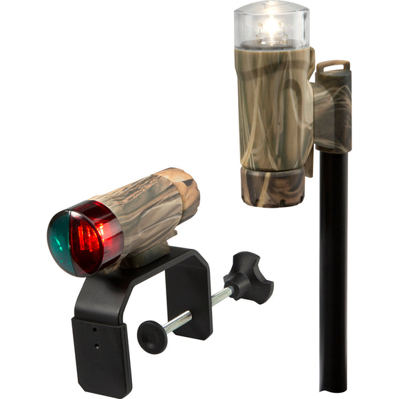 Attwood Clamp-On Portable LED Light Kit - RealTree® Max-4 Camo - Fishing Monsters