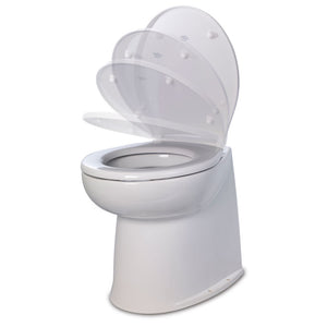 Jabsco 17" Deluxe Flush Fresh Water Electric Toilet w/Soft Close Lid - 12V - Fishing Monsters