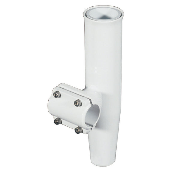 Lee's Clamp-On Rod Holder - White Aluminum - Horizontal Mount - Fits 1.315