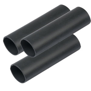 Ancor Heavy Wall Heat Shrink Tubing - 3/4" x 6" - 3-Pack - Black - Fishing Monsters