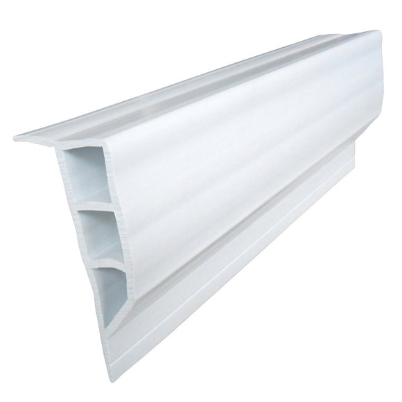 Dock Edge Standard PVC Full Face Profile - 16' Roll - White - Fishing Monsters