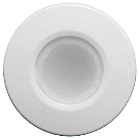 Lumitec Orbit Flush Mount Down Light - Blue Non-Dimming, Red Non-Dimming & White Dimming w/White Housing - Fishing Monsters