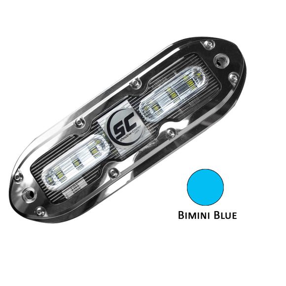 Shadow-Caster SCM-6 LED Underwater Light w/20' Cable - 316 SS Housing - Bimini Blue - Fishing Monsters