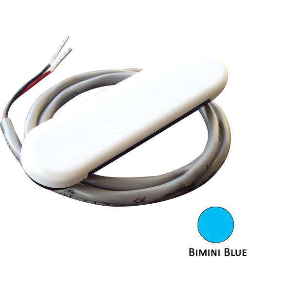 Shadow-Caster Courtesy Light w/2' Lead Wire - White ABS Cover - Bimini Blue - 4-Pack - Fishing Monsters