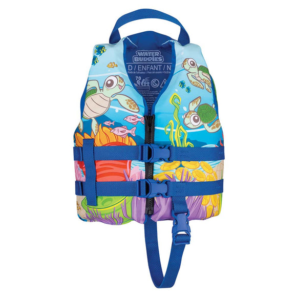 Full Throttle Water Buddies Vest - Child 30-50lbs - Turtle - Fishing Monsters