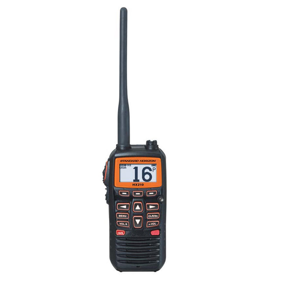 Standard Horizon HX210 6W Floating Handheld Marine VHF Transceiver - Fishing Monsters