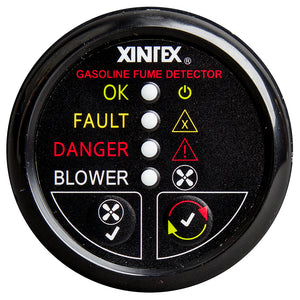 Fireboy-Xintex Gasoline Fume Detector w/Blower Control - Black Bezel - 12V - Fishing Monsters