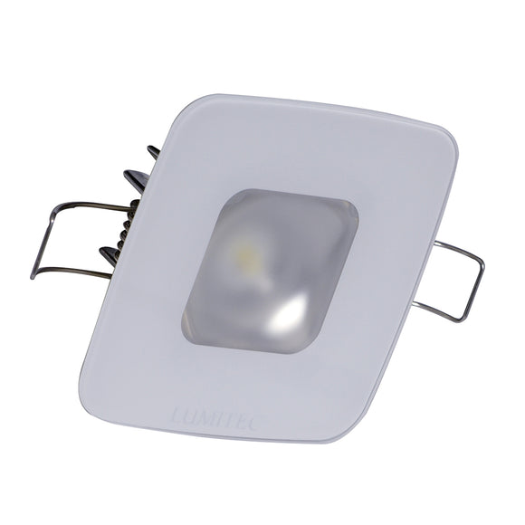 Lumitec Square Mirage Down Light - Spectrum RGBW Dimming - Glass Housing - No Bezel - Fishing Monsters