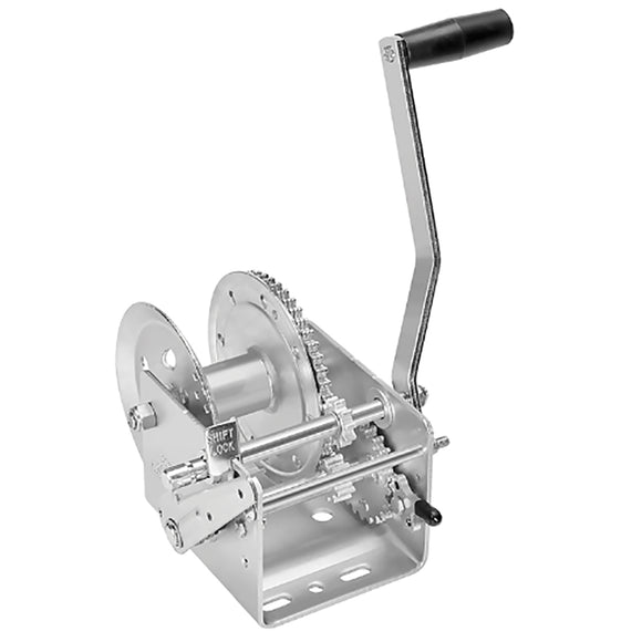 Fulton 2600lb 2-Speed Winch w/Hand Brake - Fishing Monsters