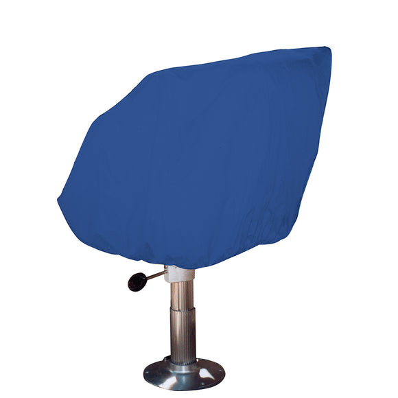 Taylor Made Helm/Bucket/Fixed Back Boat Seat Cover - Rip/Stop Polyester Navy - Fishing Monsters