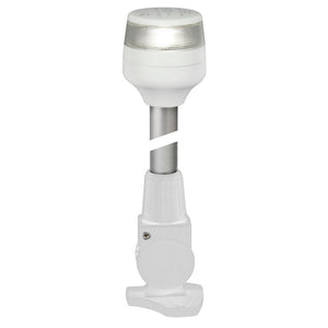 Hella Marine NaviLED 360 Compact All Round Lamp - 2nm - 24" Fold Down Base - White - Fishing Monsters