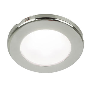 Hella Marine EuroLED 75 3" Round Screw Mount Down Light - White LED - Stainless Steel Rim - 12V - Fishing Monsters