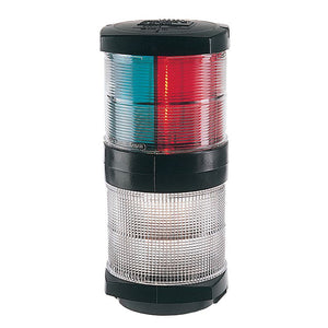 Hella Marine Tri-Color Navigation Light/Anchor Navigation Lamp- Incandescent - 2nm - Black Housing - 12V - Fishing Monsters