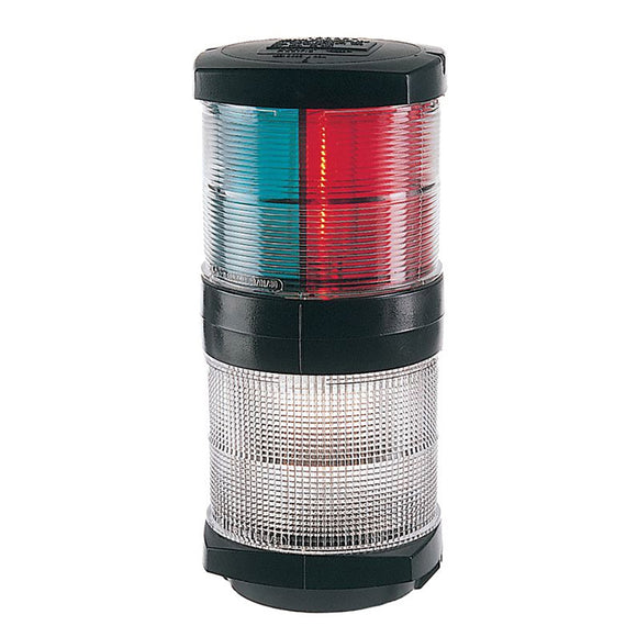 Hella Marine Tri-Color Navigation Light/Anchor Navigation Lamp- Incandescent - 2nm - Black Housing - 12V - Fishing Monsters