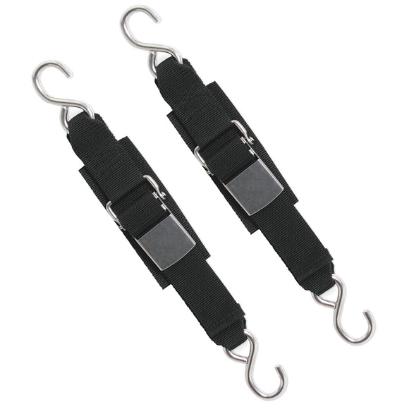 BoatBuckle Stainless Steel Kwik-Lok Transom Tie-Downs - Fishing Monsters