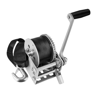 Fulton 900lb Single Speed Winch w/12' Strap f/Personal Watercraft - Fishing Monsters