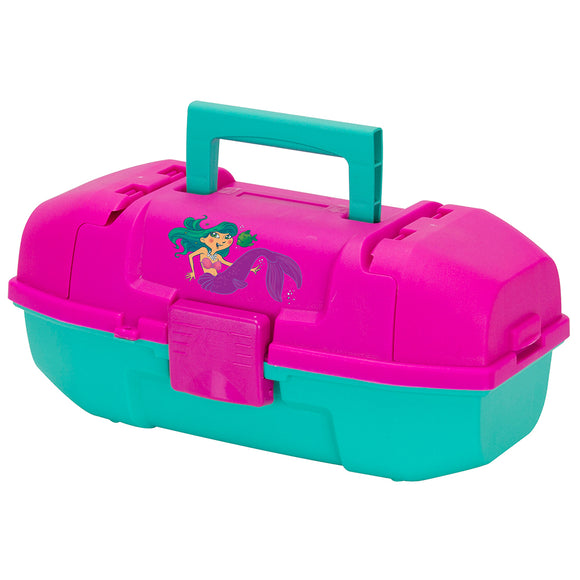 Plano Youth Mermaid Tackle Box - Pink/Turquoise - Fishing Monsters