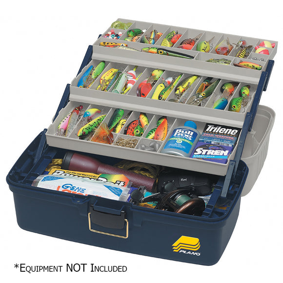 Plano Three-Tray Fixed Compartment Tackle Box - XL - Fishing Monsters