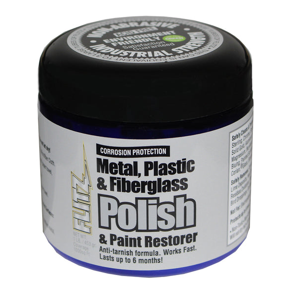 Flitz Metal, Plastic & Fiberglass Polish Paste - 1.0lb - Fishing Monsters