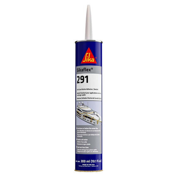 Sika Sikaflex® 291 Fast Cure Adhesive & Sealant 10.3oz(300ml) Cartridge - White - Fishing Monsters