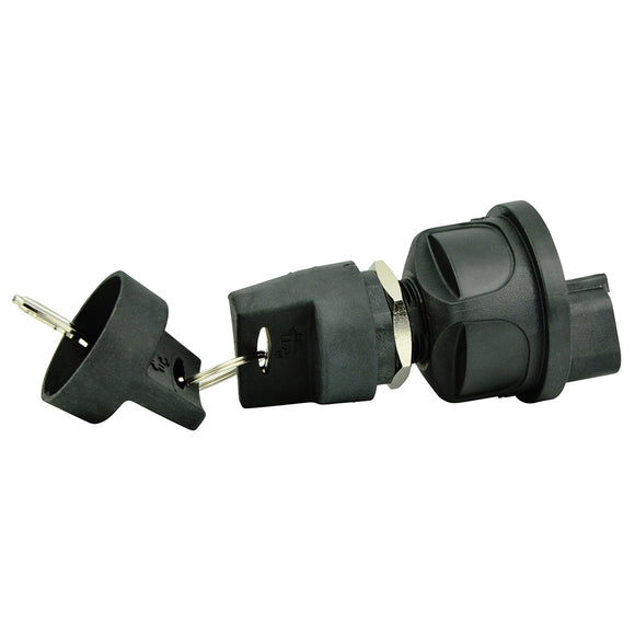 BEP 3-Position Sealed Nylon Ignition Switch - OFF/Ignition & Accessory/Ignition & Start - Fishing Monsters