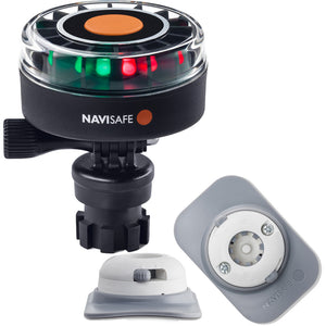 Navisafe Navilight 2NM Tricolor w/Navimount Base & RIB Mount - White - Fishing Monsters