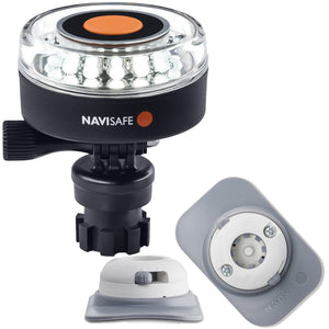 Navisafe Navilight 360° 2NM White w/Navimount Base & RIB Mount - White - Fishing Monsters