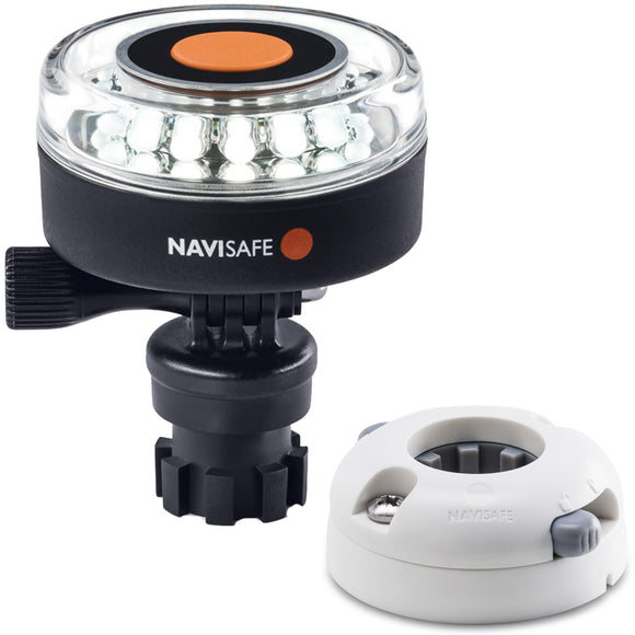 Navisafe Navilight 360° 2NM White w/Navimount Base & Horizontal Mount - White - Fishing Monsters