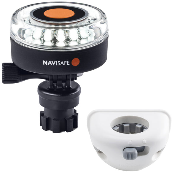 Navisafe Navilight 360° 2NM White w/Navimount Base & Vertical Mount - White - Fishing Monsters