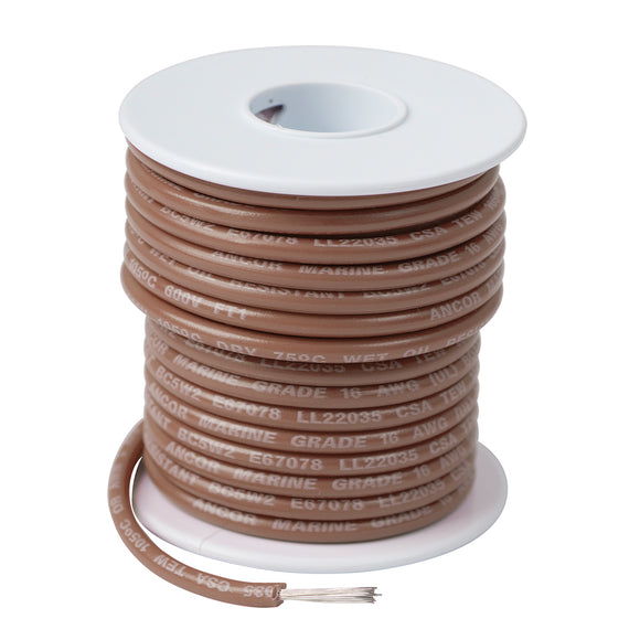 Ancor Tan 16 AWG Tinned Copper Wire - 100' - Fishing Monsters