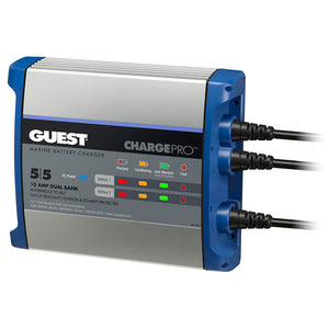 Guest On-Board Battery Charger 10A / 12V - 2 Bank - 120V Input - Fishing Monsters