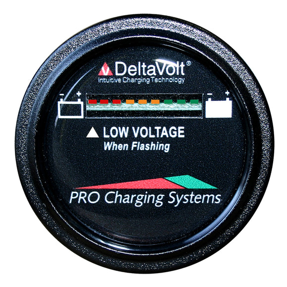 Dual Pro Battery Fuel Gauge - DeltaView® Link Compatible - 36V System (3-12V Batteries, 6-6V Batteries) - Fishing Monsters