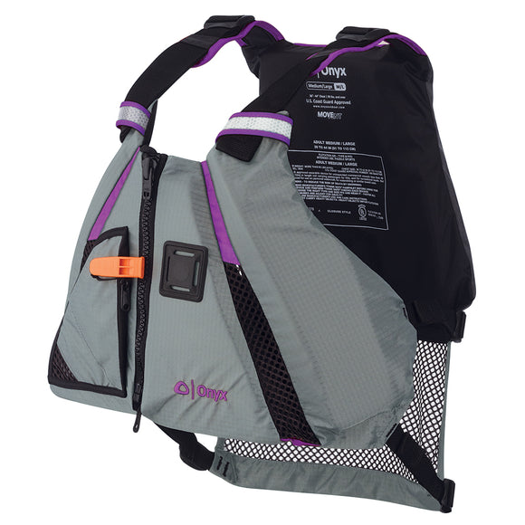 Onyx MoveVent Dynamic Paddle Sports Vest - Purple/Grey - XS/SM - Fishing Monsters