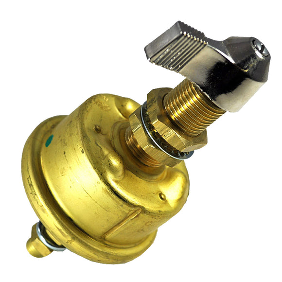 Cole Hersee Single Pole Brass Marine Battery Switch - 175 Amp - Continuous 1000 Amp Intermittent - Fishing Monsters