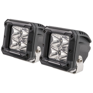 HEISE 4 LED Cube Light w/Harness - Spot Beam- 3" - 2 Pack - Fishing Monsters