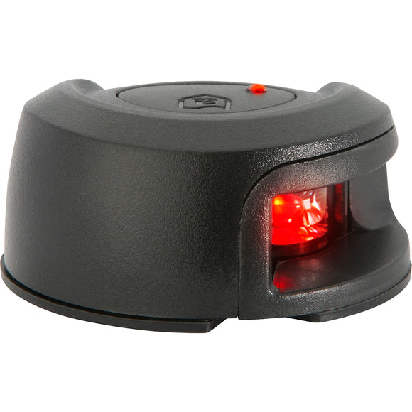 Attwood LightArmor Deck Mount Navigation Light - Black Composite - Port (red) - 2NM - Fishing Monsters