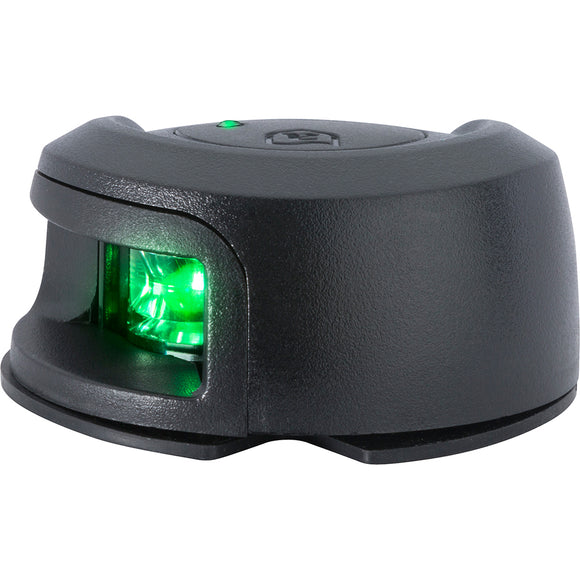 Attwood LightArmor Deck Mount Navigation Light - Black Composite - Starboard (green) - 2NM - Fishing Monsters