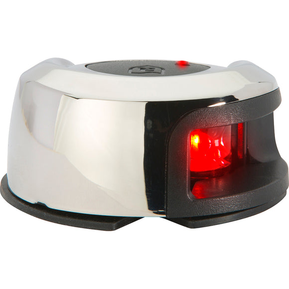 Attwood LightArmor Deck Mount Navigation Light - Stainless Steel - Port (red) - 2NM - Fishing Monsters