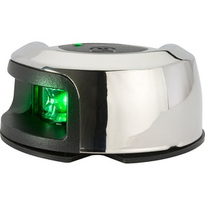 Attwood LightArmor Deck Mount Navigation Light - Stainless Steel - Starboard (green) - 2NM - Fishing Monsters