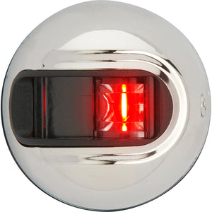 Attwood LightArmor Vertical Surface Mount Navigation Light - Port (red) - Stainless Steel - 2NM - Fishing Monsters