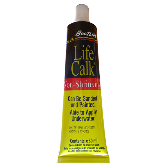 BoatLIFE Life-Calk Sealant Tube - Non-Shrinking - 2.8 FL. Oz - White - Fishing Monsters