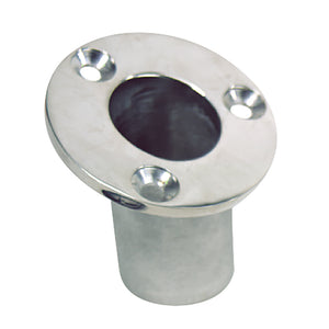 Whitecap Flush Mount Flag Pole Socket - Stainless Steel - 1-1/4" ID - Fishing Monsters