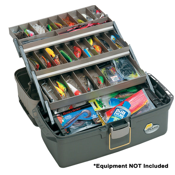 Plano Guide Series™ Tray Tackle Box - Graphite/Sandstone - Fishing Monsters