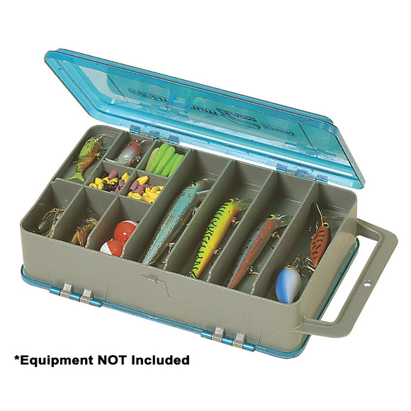 Plano Double-Sided Tackle Organizer Medium - Silver/Blue - Fishing Monsters