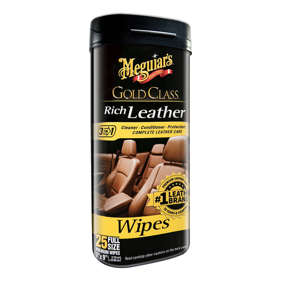 Meguiar's Gold Class™ Rich Leather Cleaner & Conditioner Wipes - Fishing Monsters