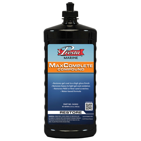 Presta MaxComplete Compound - 32oz - Fishing Monsters