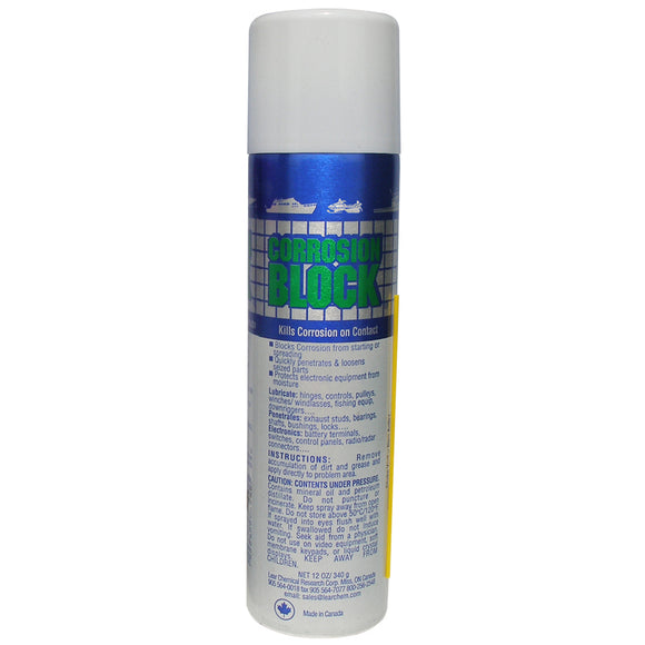 Corrosion Block 12oz Aerosol Can - Non-Hazmat, Non-Flammable & Non-Toxic - Fishing Monsters